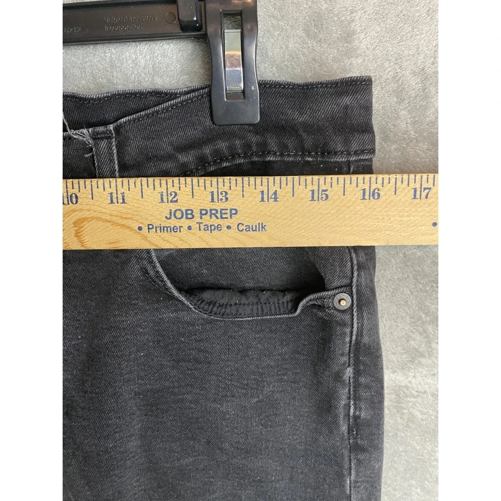Levi's 502 Premium Men's Jeans 33x34 Black Denim Straight Fit